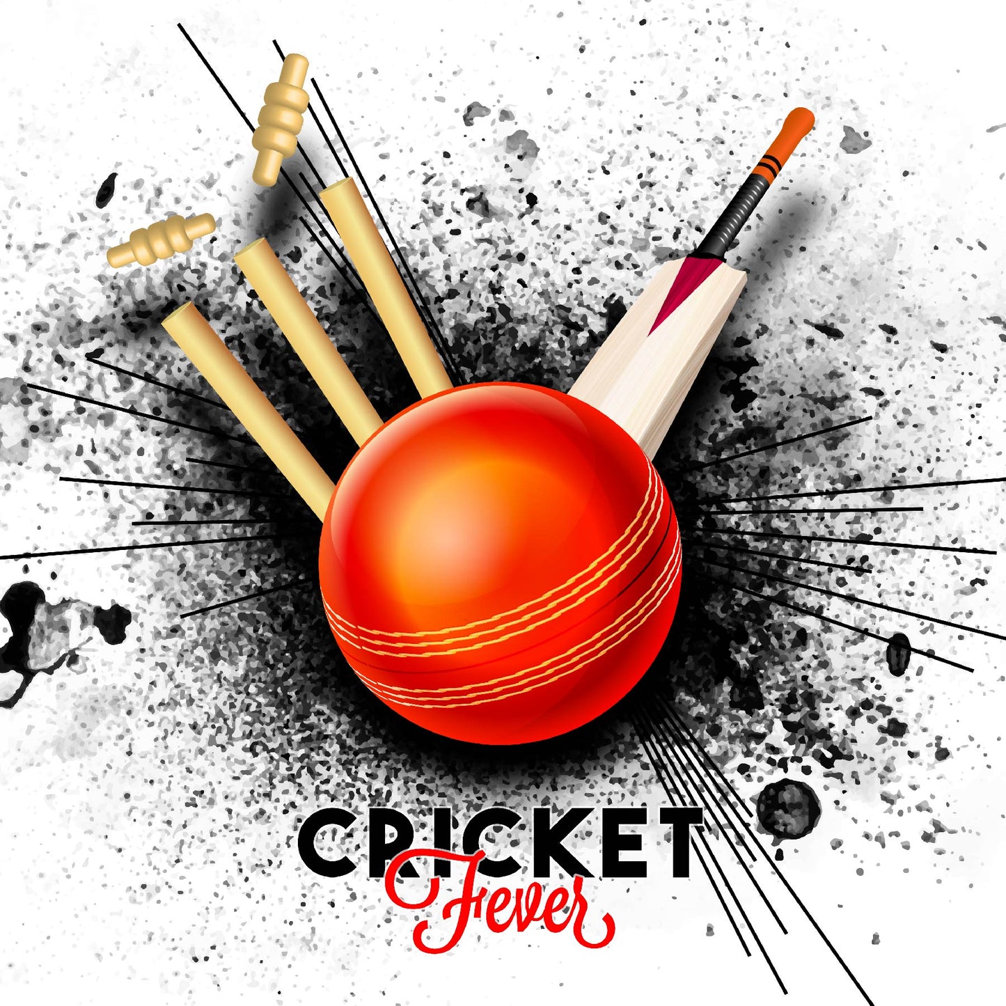 Cricket Themed Digital Artwork