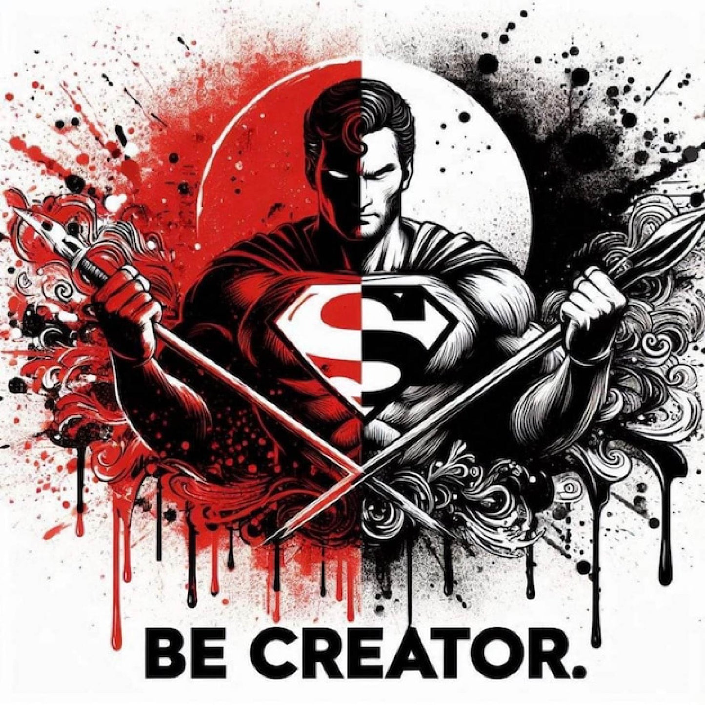 Be Creator – Bold Superhero Inspired Artwork