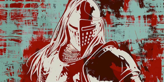 Medieval Knight Digital Artwork - Digital Abstract Artwork