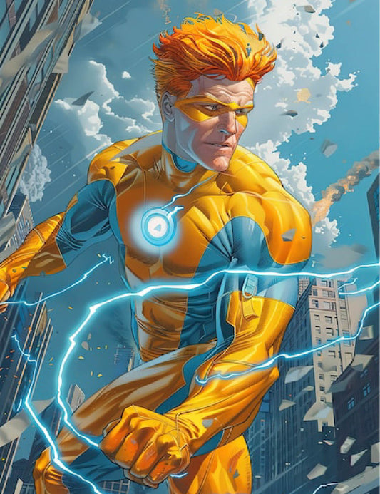 Powerful Superhero Digital Artwork – Modern Comic Artwork