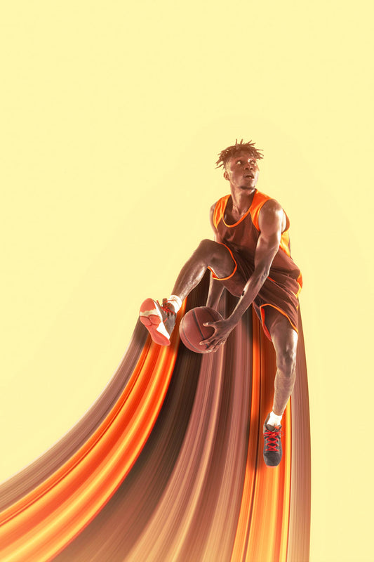 High Energy Basketball Digital Artwork