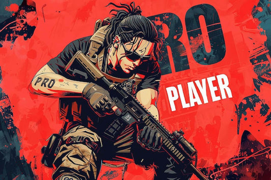 Intense Shooter Gaming Digital Artwork