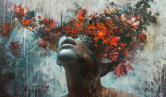 Imaginative Floral Digital Artwork – Emotions in Full Bloom