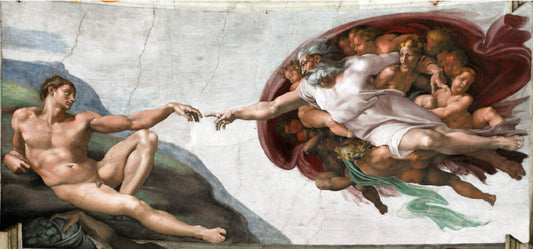 Luxury Digital Artwork of The Creation of Adam