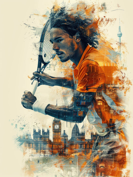 Tennis Digital Artwork – Power and Passion in London
