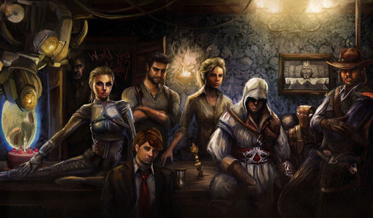 Cinematic Gaming Digital Artwork – Iconic Characters Scene