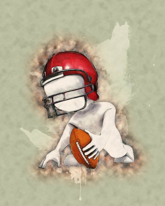 American Football Digital Artwork – Game Day Spirit