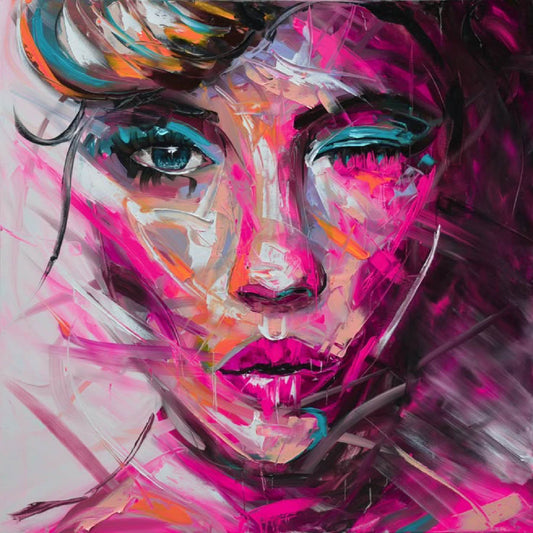 Luxury Contemporary Portrait Digital Artwork