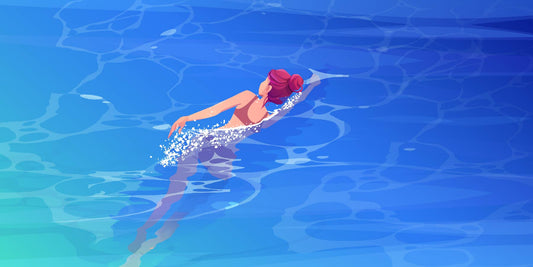 Swimming Illustration Digital Artwork