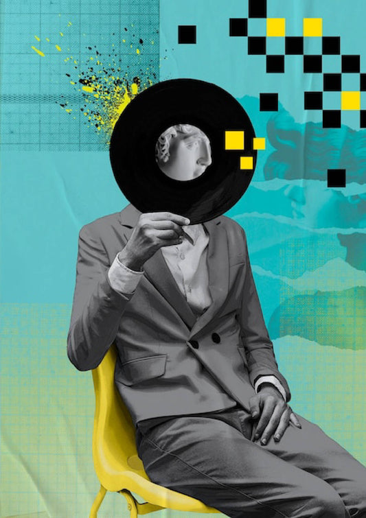 Digital Artwork of Conceptual Portrait with Classical Elements