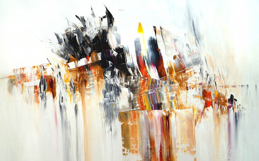 Luxury Abstract Digital Artwork of Symphony of Light and Depth