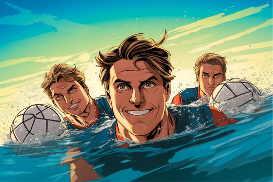Water Polo Team Spirit Digital Artwork