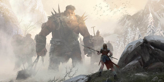 Courage Against Titans – Fantasy Digital Artwork
