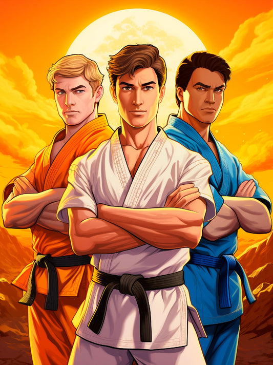 Martial Arts Masters Digital Artwork Under the Sun